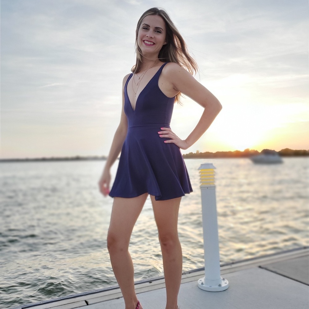 Blue Express romper